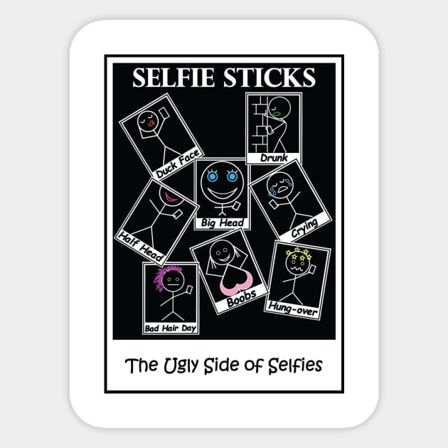 The Ugly Side of Selfies Sticker by setfree